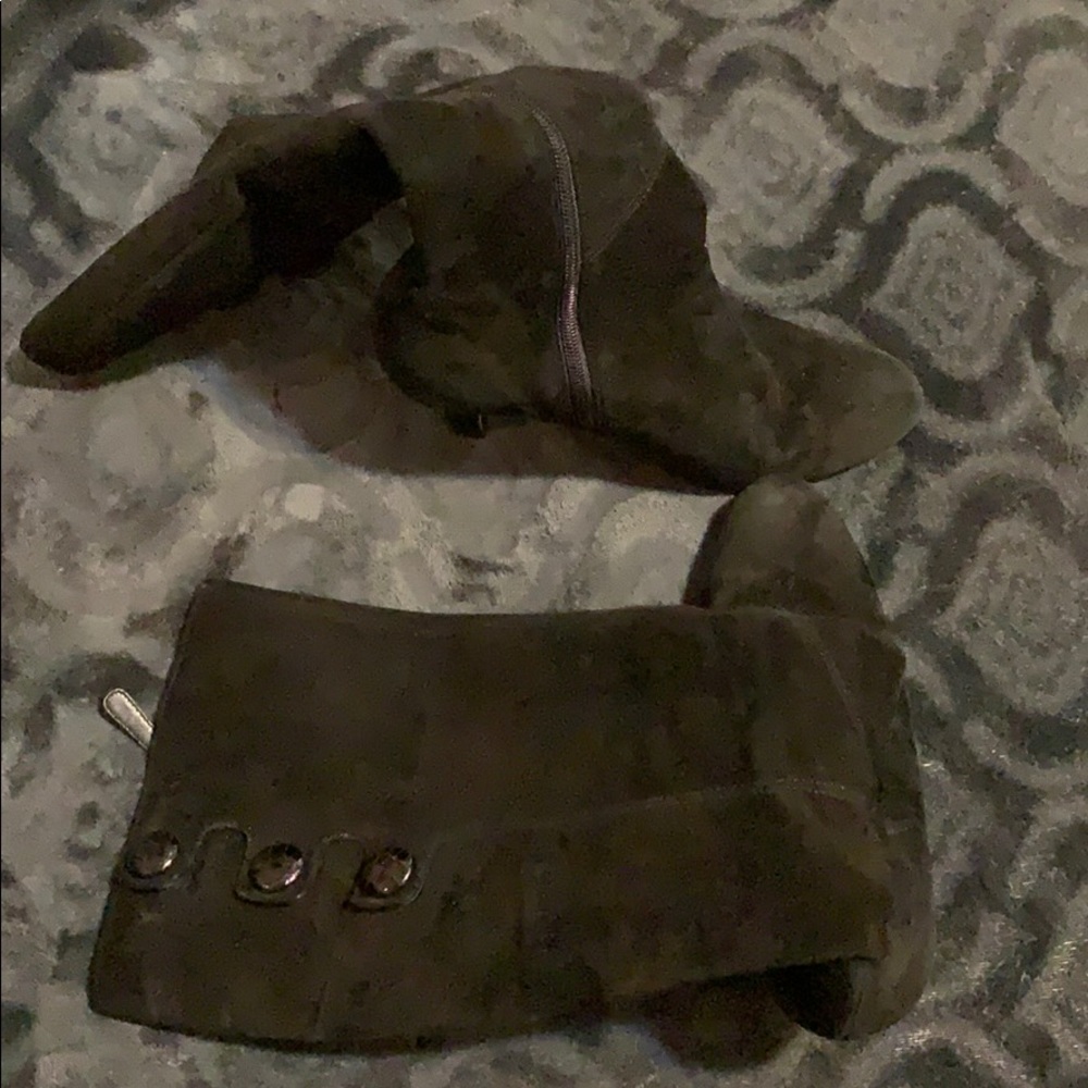 Black Cole Haan high heeled boot